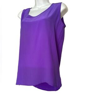 NWT 💜 100% Silk Sleeveless Tank Style Top